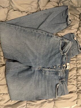 Agolde Light Blue Straight-Leg Jeans